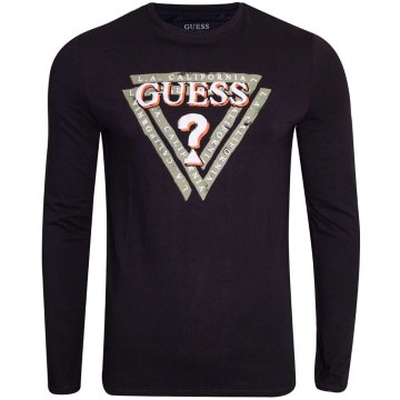 Guess Majice črna M Jasin