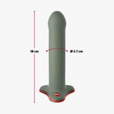 shumee Fun Factory Magnum dildo v rdeče-olivni barvi