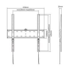 Gembird Držalo za TV WM-55F-02, 32"-55" (40 kg)