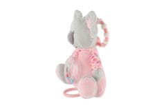 KOALA Medved rattle pliš 19cm tečaj na post./cube nat. igrača stroj roza na kartici