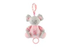 KOALA Medved rattle pliš 19cm tečaj na post./cube nat. igrača stroj roza na kartici