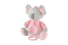 KOALA Medved rattle pliš 19cm tečaj na post./cube nat. igrača stroj roza na kartici