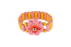 Teddies Lesena zapestna ura s stojalom / 4 vrste