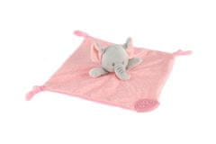 Teddies Slonček za lizanje plišast 25x25cm roza na kartici
