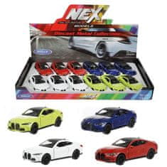 Welly Avtomobilski BMW M4 kovinski/plastenski 12cm 4 barve za izvlečni