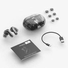 SoundPeats  Capsule3 Pro Transparent Black ANC, brezžične slušalke