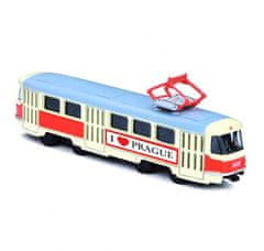 Rappa Tramvaj Tatra T3 Češka kovina 16cm I LOVE PRAGUE retro reverse CZ design