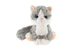 Teddies Mačka sedi pliš 20cm z zvokom