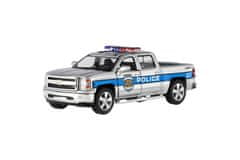 Kinsmart Avto Chevrolet 2014 Silverado Policijski/gasilni aparat kovinski/plastenski 13cm na hrbtni strani 2 barvi 12 kosov škatla