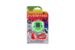 Teddies Elektronski obesek žival z vrvico 5x6cm plastika na baterije 3 barve z zvokom na kartici
