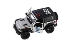 Kinsmart Car Jeep Wrangler Police 2018 kovina/plast 12cm 2 barvi na hrbtni strani - različne možnosti ali barve