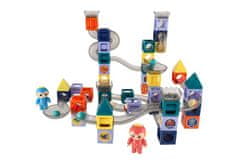 Teddies Magnetna steza za kroglice s plastičnimi figurami