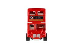Teddies Avtobus "London" rdeč dvonadstropni kovinski/plasten 12cm zložljiv