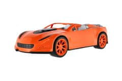 Teddies Avto kabriolet 39 cm za prosto vožnjo - mešanica barv (oranžna, modra, zelena)