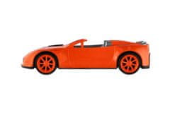 Teddies Avto kabriolet 39 cm za prosto vožnjo - mešanica barv (oranžna, modra, zelena)