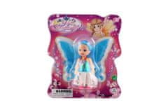 Teddies Vila lutka s krili iz plastike 10cm