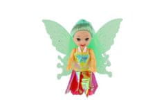 Teddies Vila lutka s krili iz plastike 10cm
