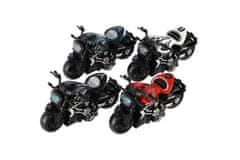 Teddies Motorno kolo iz kovine/plastike 10 cm z možnostjo izvleka