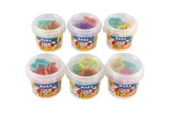 Teddies Tekoči pesek NARA 200g z ravnili 2 kosa 6 vrst v plastičnem lončku 9x7,5cm