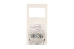 Teddies Dekoracija obraza z diamanti/kamni Ice Princess plastika 2 vrsti v vrečki 18x17,5cm