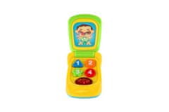 Playgo Mobilni telefon iz plastike 14cm na baterije z zvokom in lučko na kartici 18m+