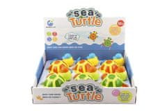 Teddies Želva za poteg v vodo na ključu plastika 12x12cm 2 barvi 18m+
