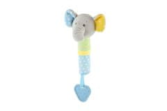 Teddies Piščalka/igralka slonček plišasti 23cm na kartici