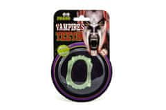 Teddies Žareči zobje vampirja 5cm na karnevalski kartici