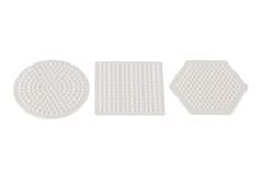Hama Podloga za kroglice MIDI - kolo, kvadrat, šestkotnik, plastika 9x9cm