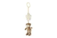 Teddies Medved z zvezdo plišasto posteljico / posteljno zaveso raztegljiva igrača stroj 36cm na kartici