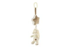 Teddies Zajec z zvezdo plišasto posteljico / posteljno zaveso raztegljiv igrača stroj 36cm na kartici