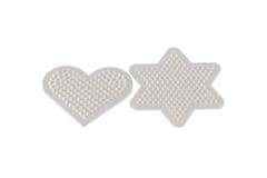 Hama Podloga za kroglice MIDI - zvezda, srce, plastika 9x9cm