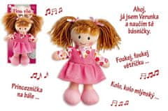 Teddies Verunka krpasta lutka plišasta 20cm češko govoreča