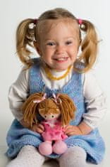 Teddies Verunka krpasta lutka plišasta 20cm češko govoreča