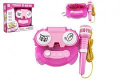 Teddies Mikrofon za karaoke roza barve