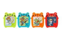 Teddies Gibljiva sestavljanka žival iz plastike 9x10cm 4 barve na kartici