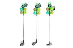 Komplet za golf 1 kos palice 60 cm + 4 kosi žogic kovina/plastenke 3 vrste