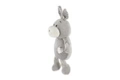 Teddies Zajec/zajček sedeči črtasti pliš 25cm