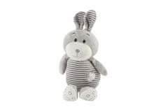 Teddies Zajec/zajček sedeči črtasti pliš 25cm