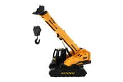 Teddies Gradbeni stroj gosenični žerjav plastika/kovina 8x26cm na vztrajniku
