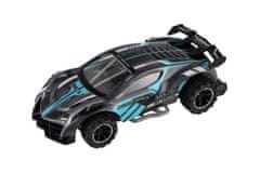 Teddies RC športni avtomobil iz plastike 2,4GHz 20cm baterija sivo-turkizna