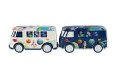 Teddies Avtobus vesolje iz plastike 13 cm na vztrajniku