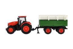 Teddies Zetor RC traktor z vleko iz plastike 42cm 2,4GHz polnilni paket + baterija z zvokom