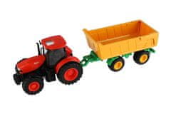 Teddies Zetor RC traktor z valjčkom iz plastike 42cm 2,4GHz polnilni paket + baterija z zvokom