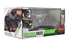 Teddies Avto RC pick up Off road off road plastika 23cm 2,4GHZ baterija s svetlo sivo v škatli.