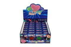 Teddies Obesek fidget oblika srca spreminja antistresno plastiko 6cm 4 barve v škatli 6x6,5cm