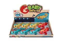 Teddies Kameleon za poteg v vodo plastika 14cm 3 barve 18m+
