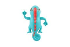 Teddies Kameleon za poteg v vodo plastika 14cm 3 barve 18m+