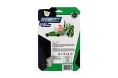 Teddies Transformer avto/robot plastika 14cm zelena na kartici