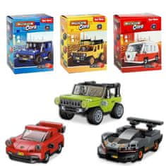 Teddies Gradbeni set Bloki Avtomobili - plastični zložljivi avtomobili mešanica vrst